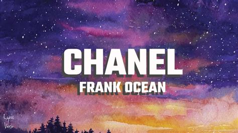 frank ocean chanel lyrics|chanel frank ocean tiktok dance.